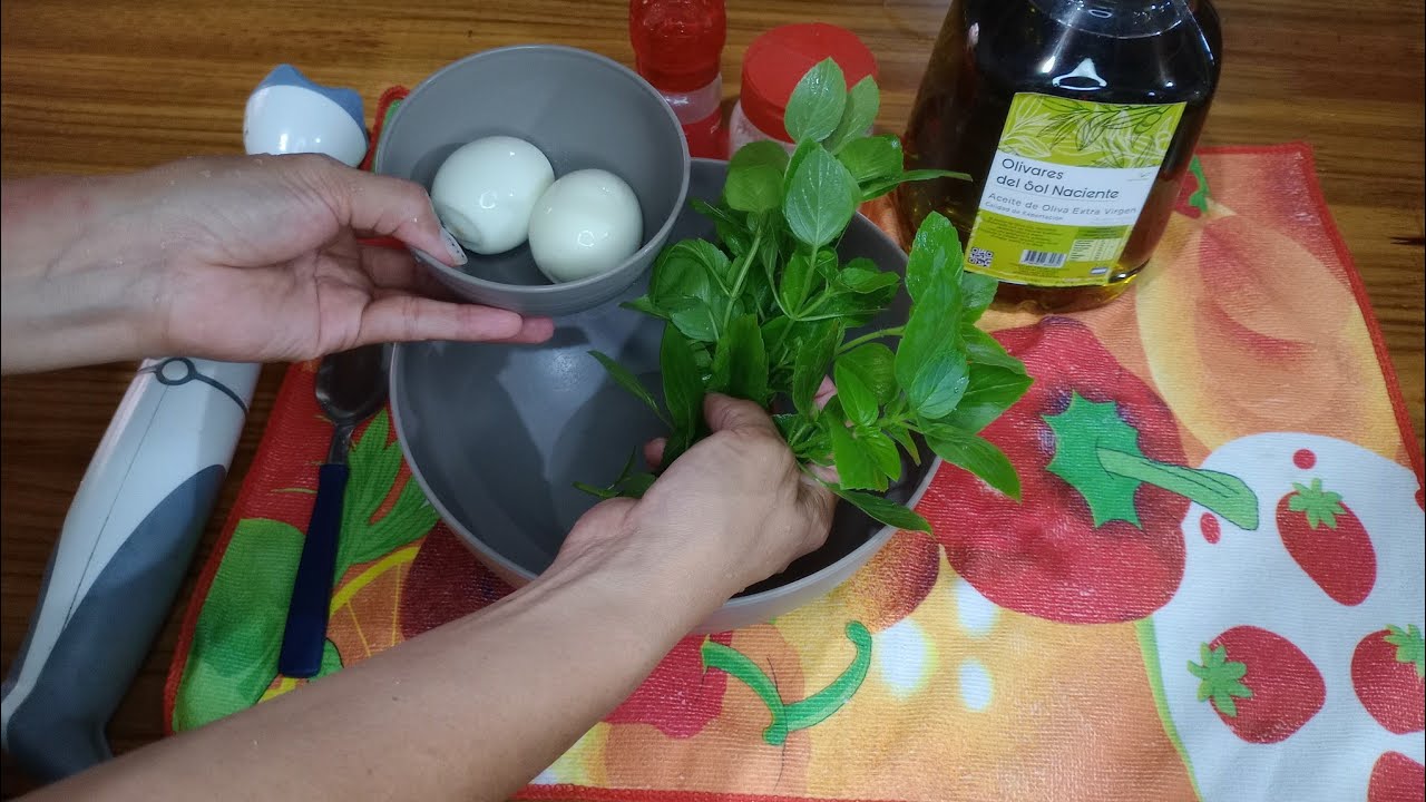 Mayonesa de ALBAHACA casera 🎄#23