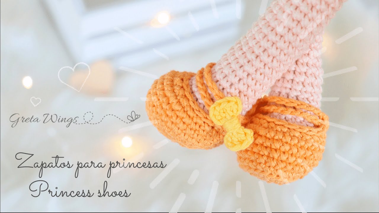 Tutorial Zapatos Shoes  Amigurumis Princesas | Serie Princesas Sub 🇺🇸🇪🇸/ GretaWings