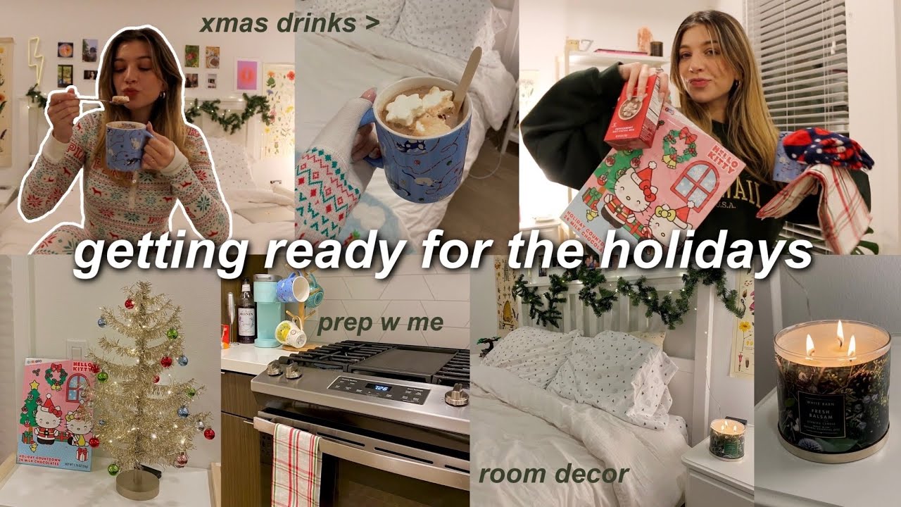 GETTING READY FOR CHRISTMAS: room decor, target shopping, holiday aesthetic 2022