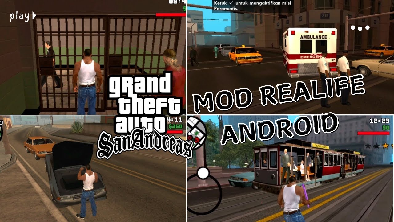 6 MOD CLEO SCRIPTS REALISTIS GTA SAN ANDREAS ANDROID