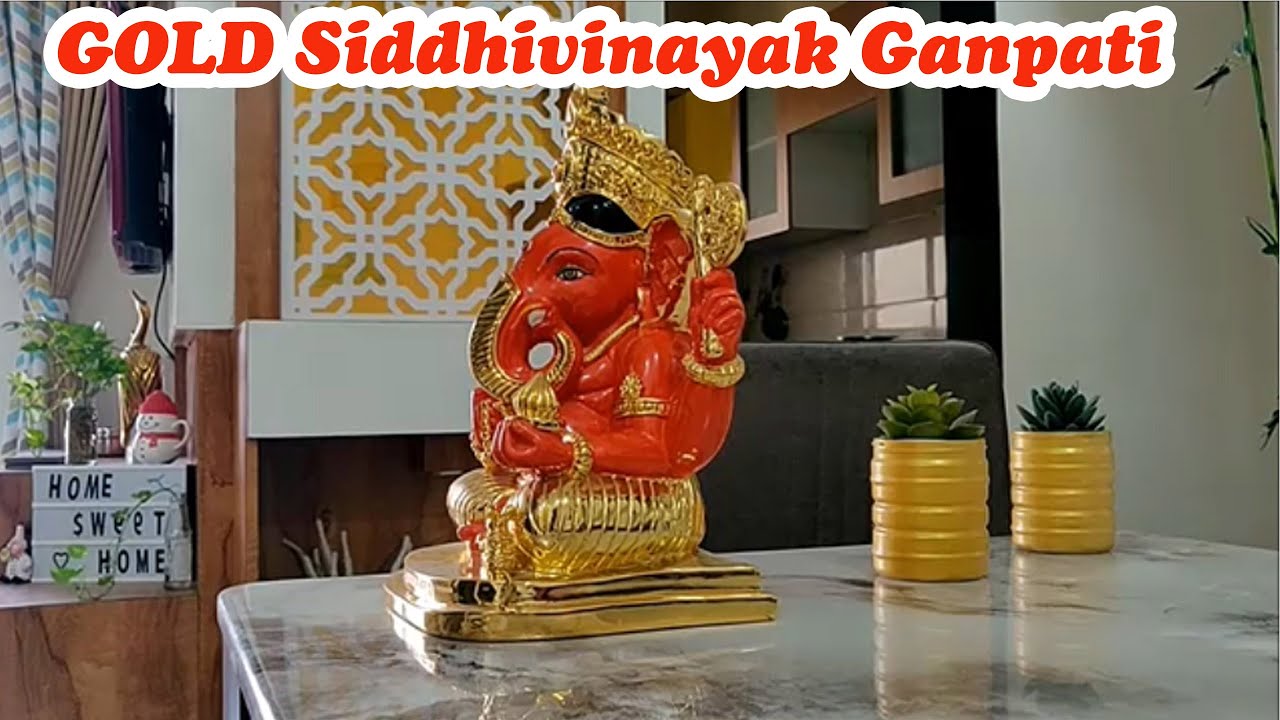 HOME MAKEOVER  Video 4 | Purchased GOLD Siddhivinayak Ganpati Replica | Hindi Vlog | Hindi Vlogger