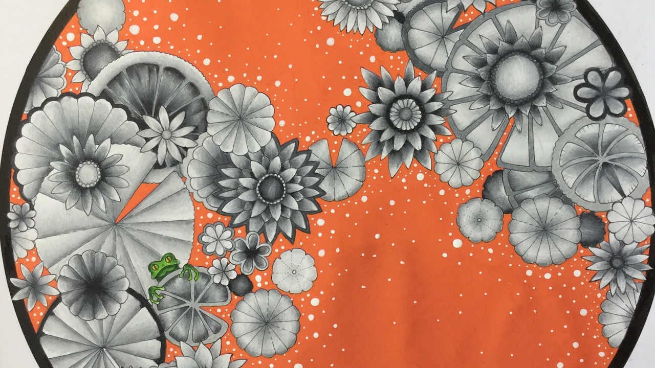 MAGICAL JUNGLE by Johanna Basford - prismacolor pencils