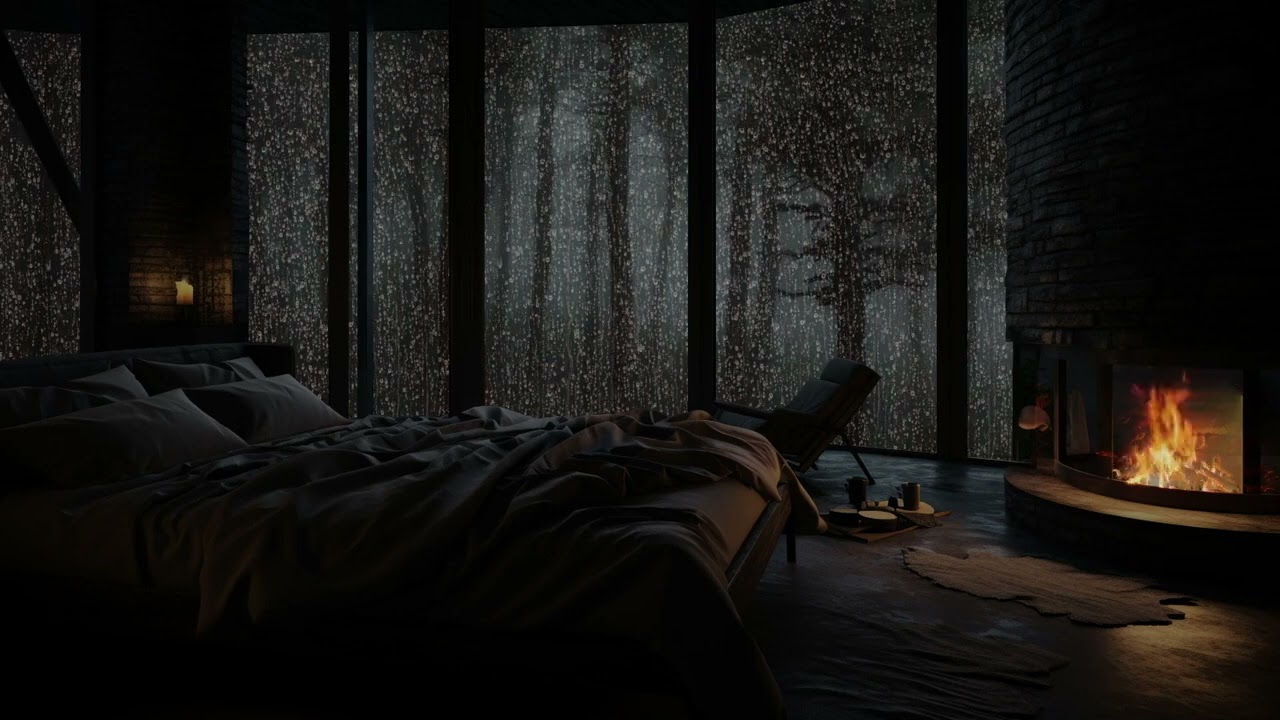 Hust&yacute; nočn&yacute; d&aacute;žď 🌧️ Hlbok&yacute; sp&aacute;nok bez nespavosti &ndash; Žiadne reklamy, len čist&eacute; zvuky dažďa a hromu