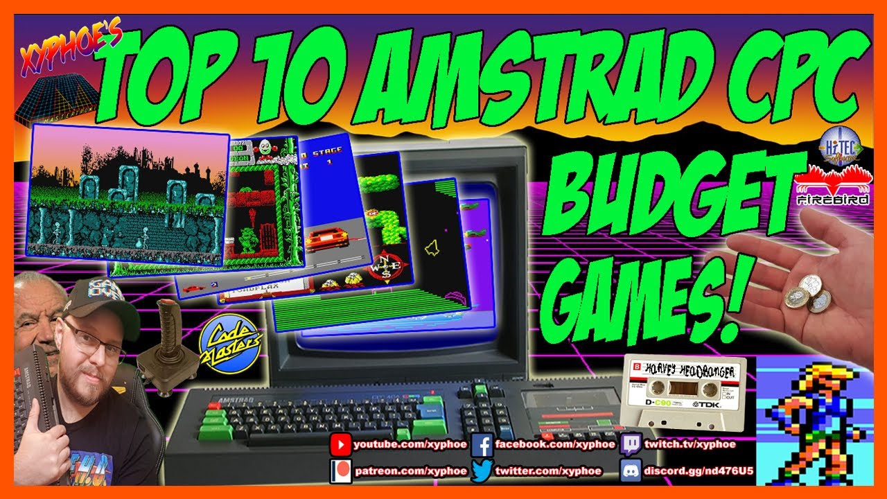 [AMSTRAD CPC] 10 лучших игр Amstrad CPC BUDGET!