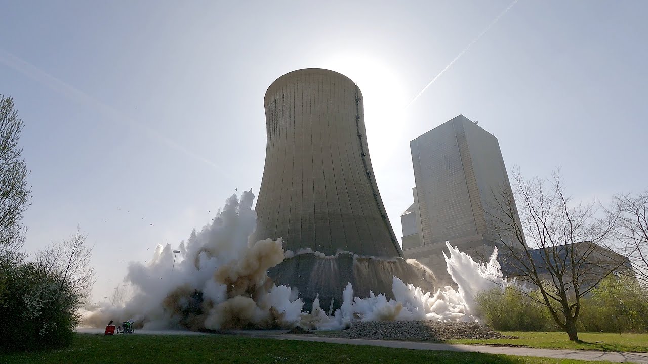 Sprengung Kühlturm Kraftwerk Mehrum am 12.04.2025
