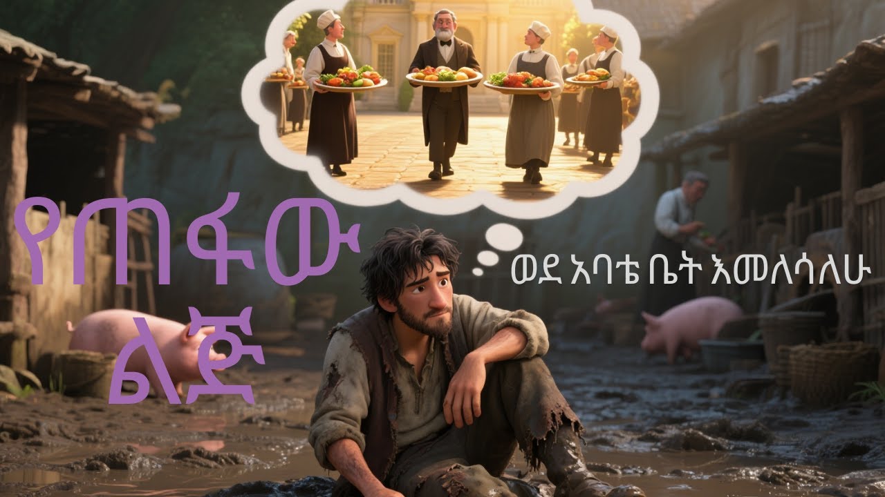 የጠፋው ልጅ አስገራሚ ታሪክ|ሉቃስ 15፡11–12|በአማርኛ አኒሜሽን (Amharic Bible Story)
