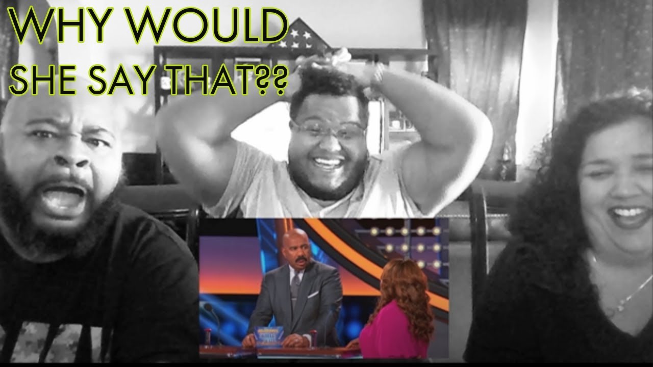 MOM AND DAD REACTS!! FAMILY FEUD SHOCKING ANSWERS