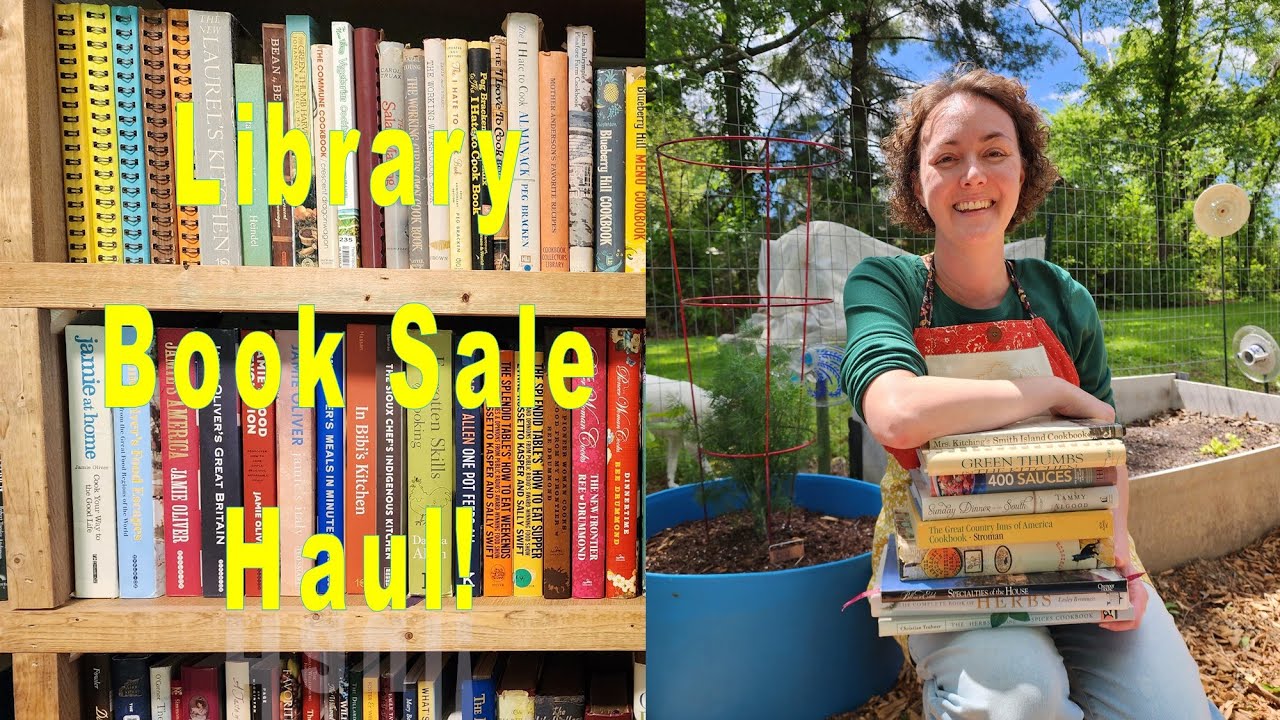 My Library Book Sale Haul! So Many Cookbooks!! (Greeneville, Tn)