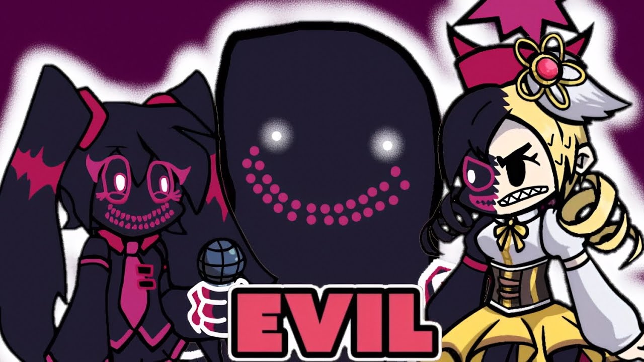 FRIDAY NIGHT FUNKIN CORRUPTION MOD Evil Miku and Darkness (infection) vs Mami (Day 2).