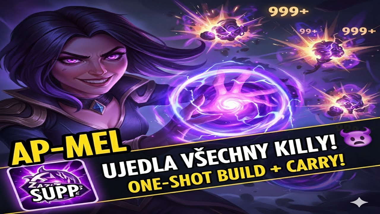 TOHLE JE DĚS! 😱 Mel Support ODRAZ&Iacute; V&Scaron;E! (League of Legends Gameplay)
