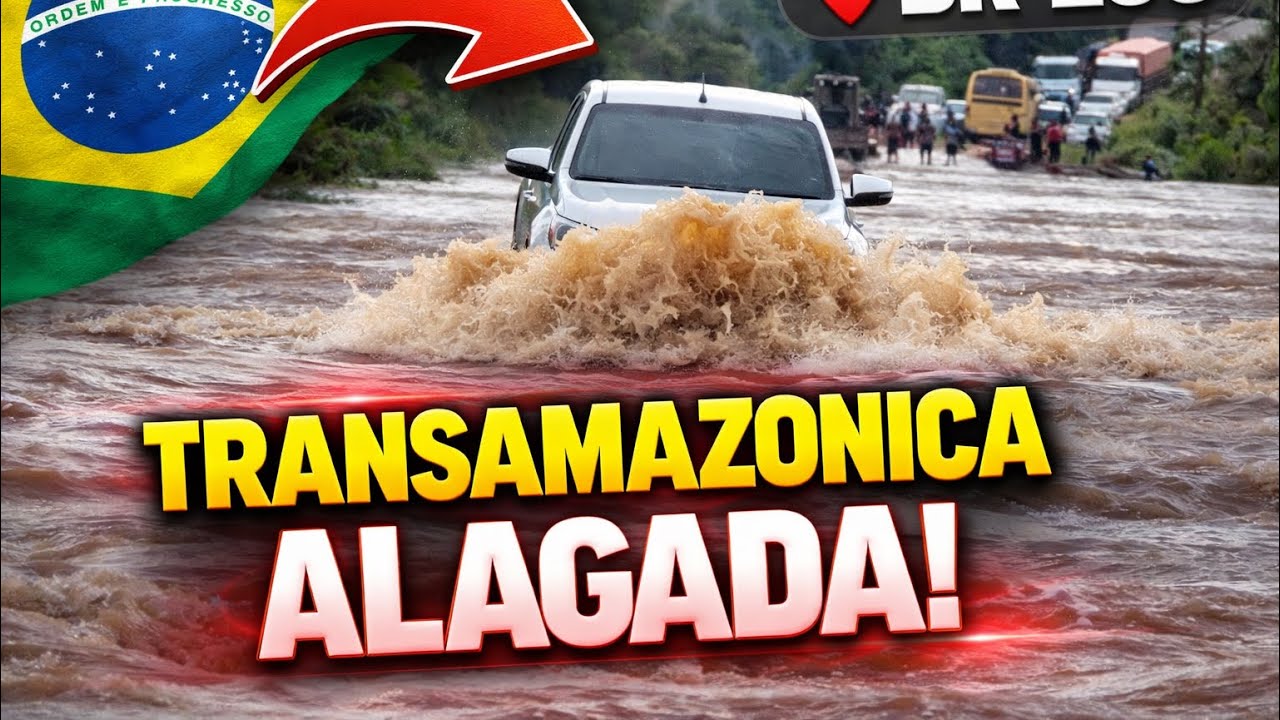 A BR-230 transamaz&ocirc;nica virou um mar de &aacute;gua ap&oacute;s fortes chuvas na regi&atilde;o, saga 20/03/2026 ep3