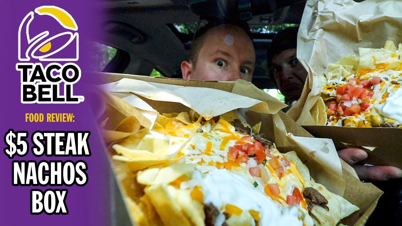 Taco Bell's $5 Steak Nachos Box Food Review | Season 6, Episode 68