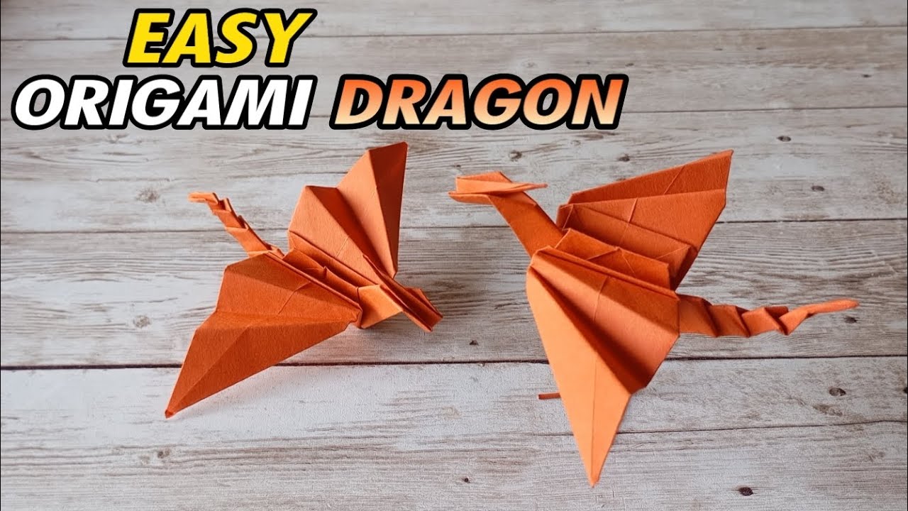 Простой дракон оригами 🐉 | Простой бумажный дракон для начинающих #OrigamiDragon #EasyOrigami #Pa...
