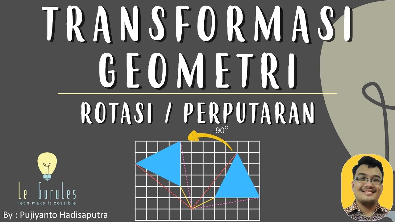 Transformasi (4) - Transformasi Rotasi, Rumus Tranformasi Rotasi, Soal Rotasi - Matematika SMP