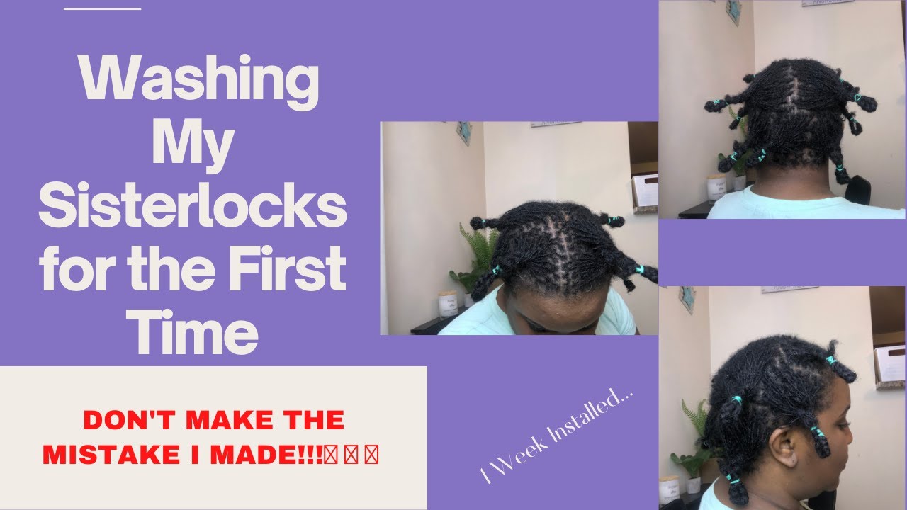 Washing My Sisterlocks for the First Time | I Did Something Wrong!!! 🤦🏾‍♀️