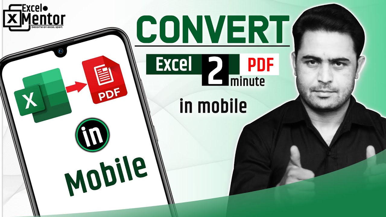 mobile me excel se pdf file kaise banaye | excel to pdf in mobile without app