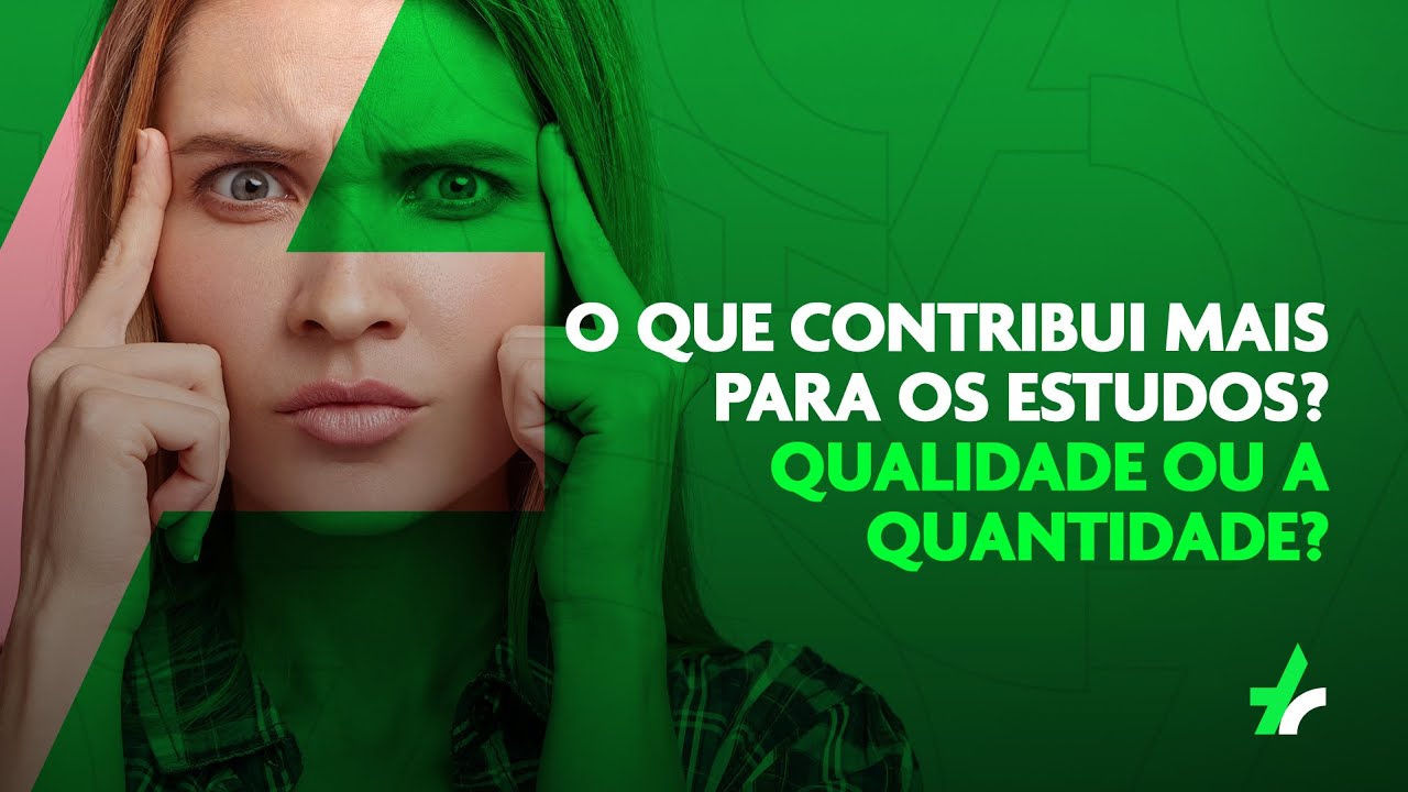 Qualidade ou quantidade de estudo? O que contribui mais para a sua rotina de estudo?