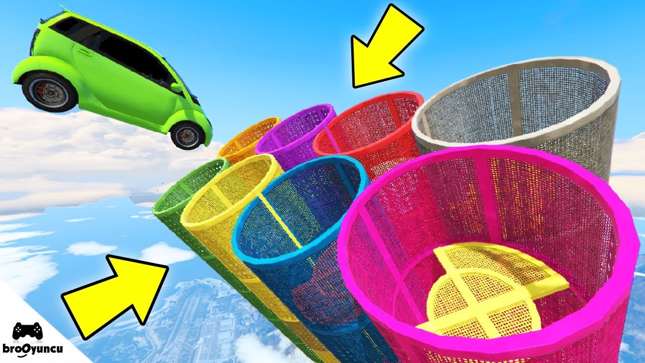 RAMPA İLE RENKLİ BORU BASKET ATMACA - GTA 5