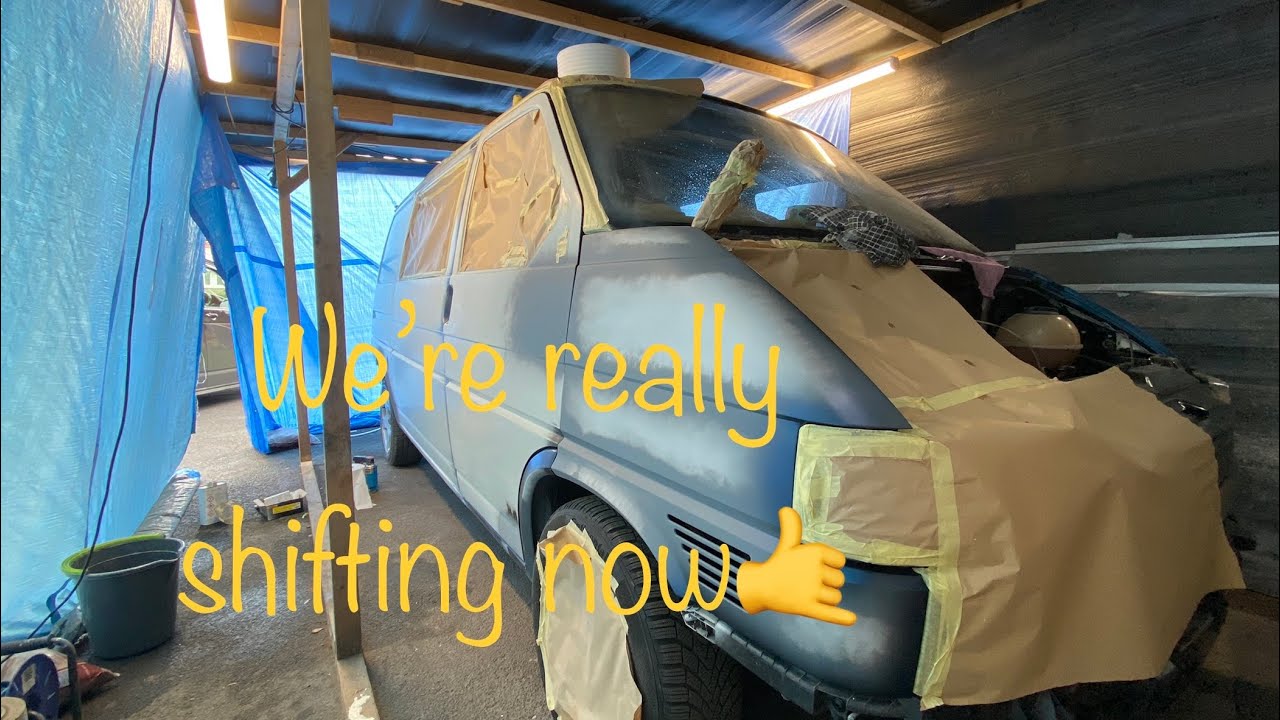 VW T4 driveway re spray