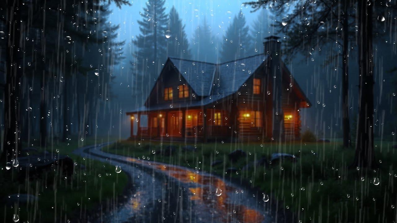 Heavy Rainstorm and Strong Thunder Sounds for Sleeping, Stop Insomnia & Stress | ASMR