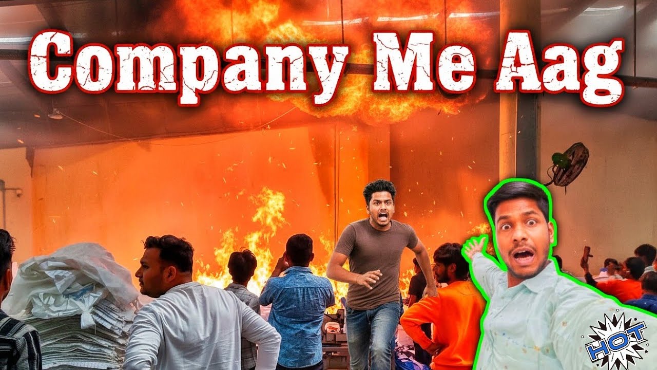 Company में आग लगी 😱🔥 | Plastic Factory & Solar Panel Incident || Vlog