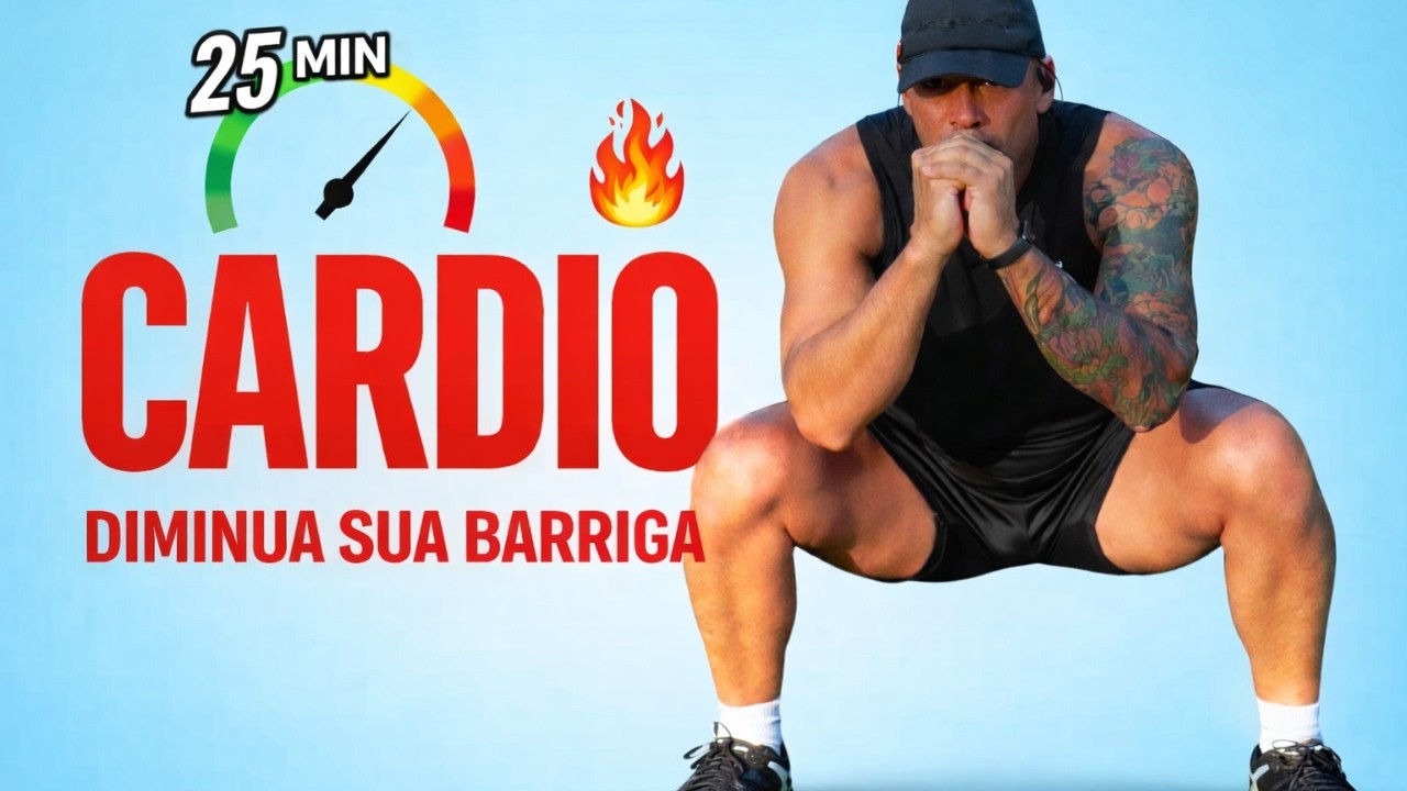 26 minutos de CARDIO HIIT  PARA QUEIMAR GORDURA  e emagrecer rápido em casa
