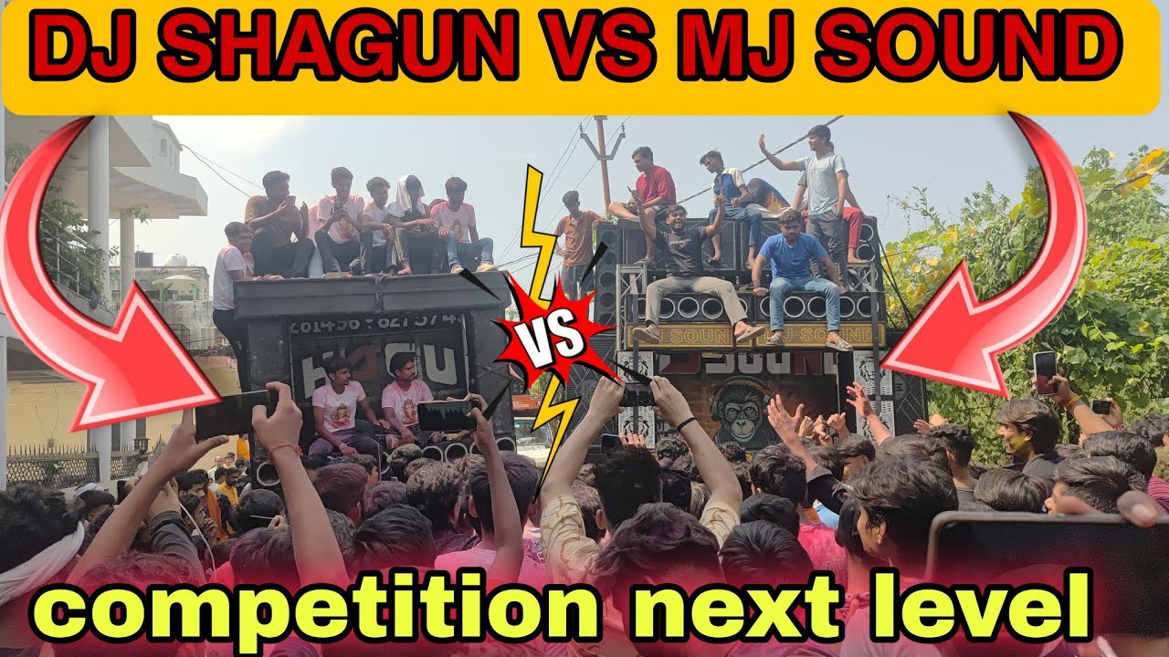 DJ SHAGUN VS MJ SOUND COMPETITION GANPATI VISARJAN MEERUT