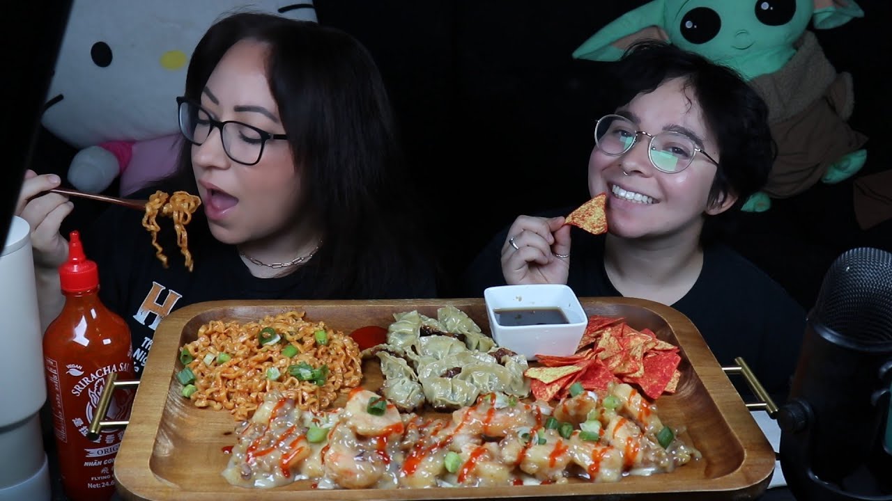 HONEY WALNUT SHRIMP, SPICY RAMEN MUKBANG | SAW X AND US