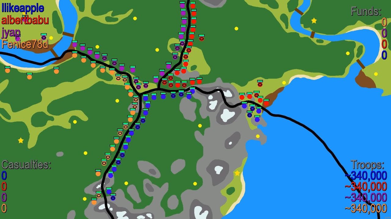 War of Dots: 4 Player Battle (Playing as RED)