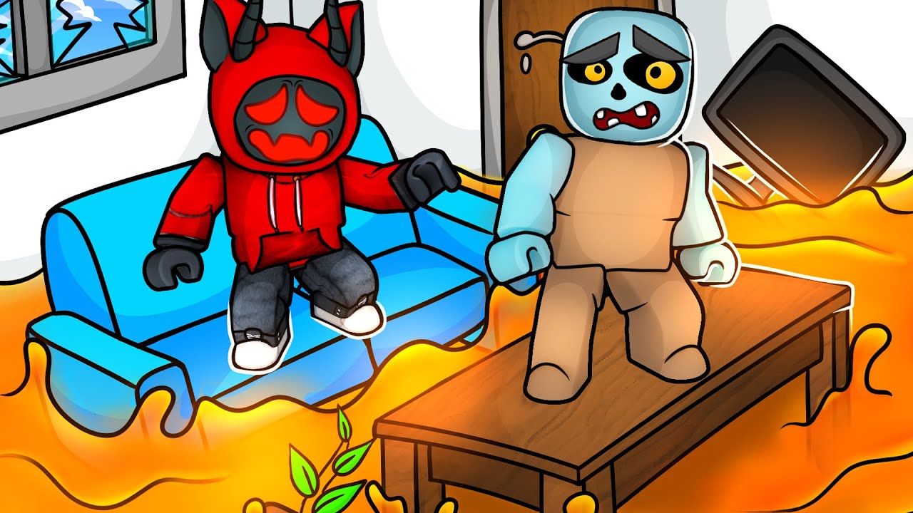Roblox but The FLOOR is LAVA...