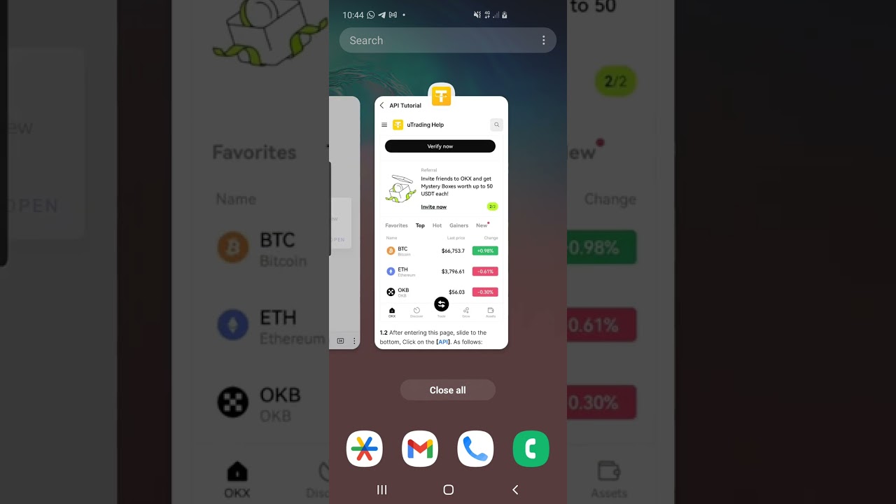 How to Create API Binding with OKX with uTrading Robot