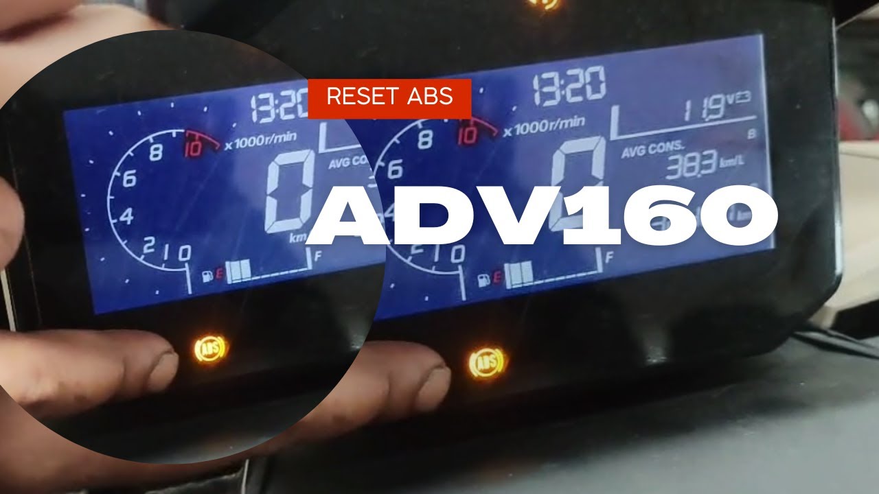 Indikator ABS berkedip !! Cara mereset sistem rem ABS ADV 160 apabila berkedip