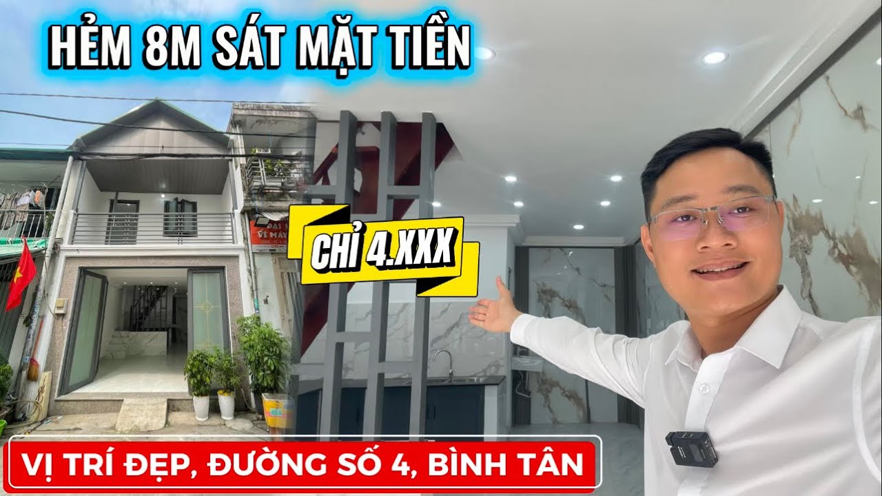 Bán nhà đường số 4, Bình Tân, hẻm xe tải thông, mua ở hay đầu tư cho thuê dữ tiền rất phù hợp