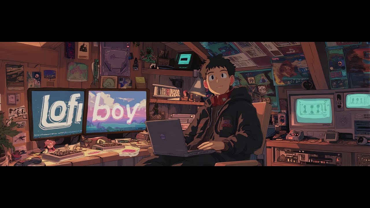 Lofi Beats to Unwind & Study | Vibrant RGB Atmosphere with Glitch Aesthetic