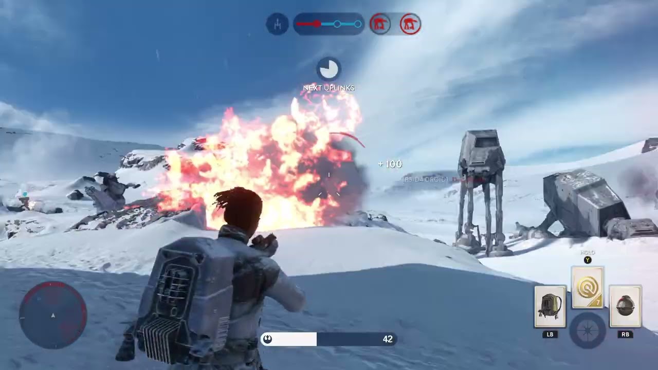 star wars battlefront: first time playing SKIRMISH on outpost BETA normal difficulty