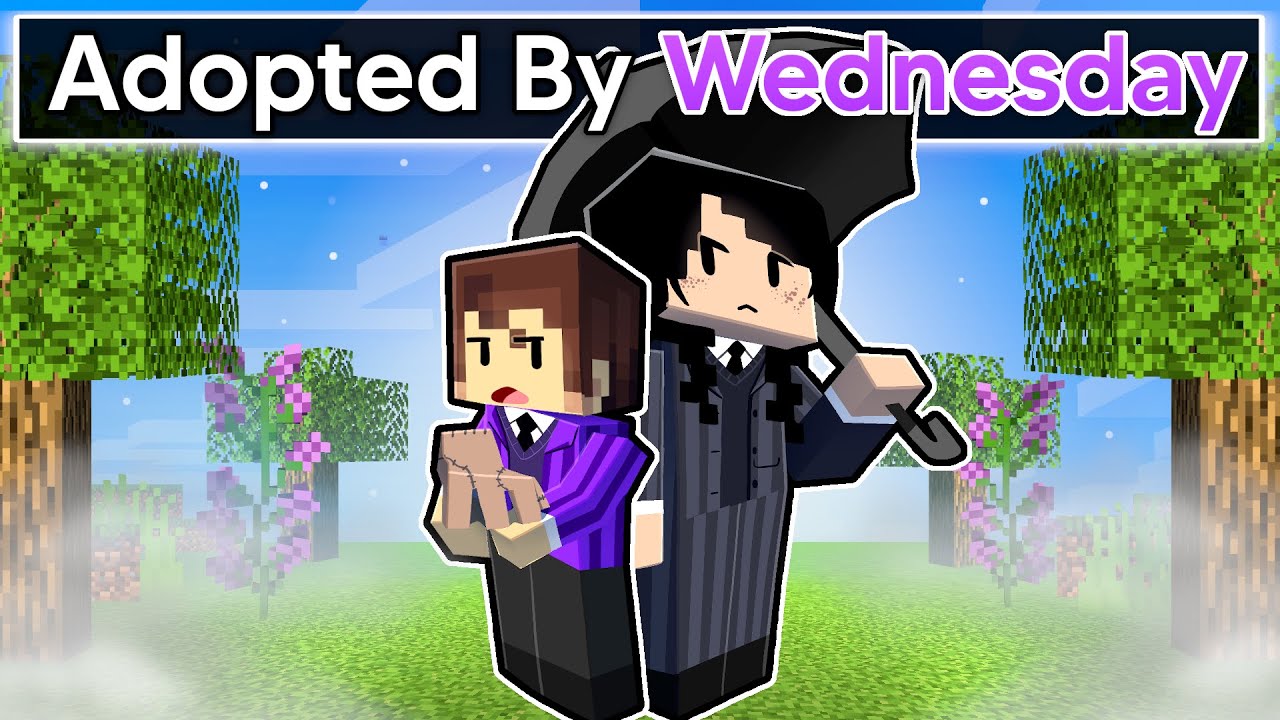 Adopted By WEDNESDAY In Minecraft!