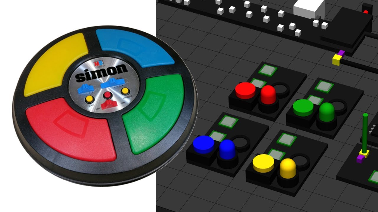 I created that 4 color memory game (Simon) in MockMechanics without writing any code