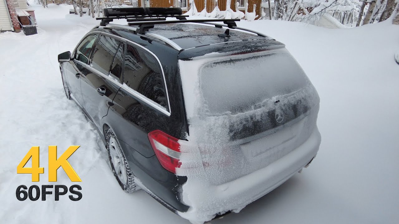 Mercedes W212 | Winter Drive POV 4K