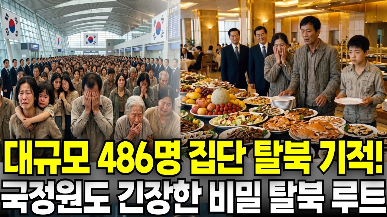 대규모 486명 집단 탈북 기적! 국정원도 긴장한 비밀 탈북 루트 [탈북민감동사연]