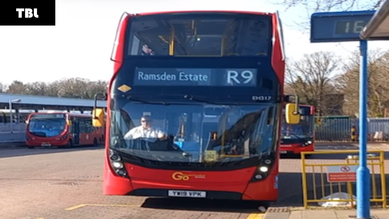 FRV on London Bus Route R9 from Orpington Station to Ramsden Estate and back