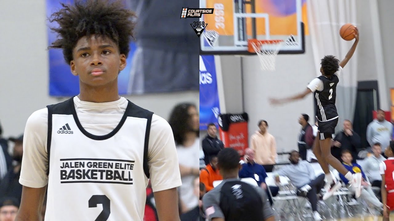 Jalen Green's Little Brother is a PROBLEM!! 2023 PG AJ Johnson WENT OFF at Adidas!