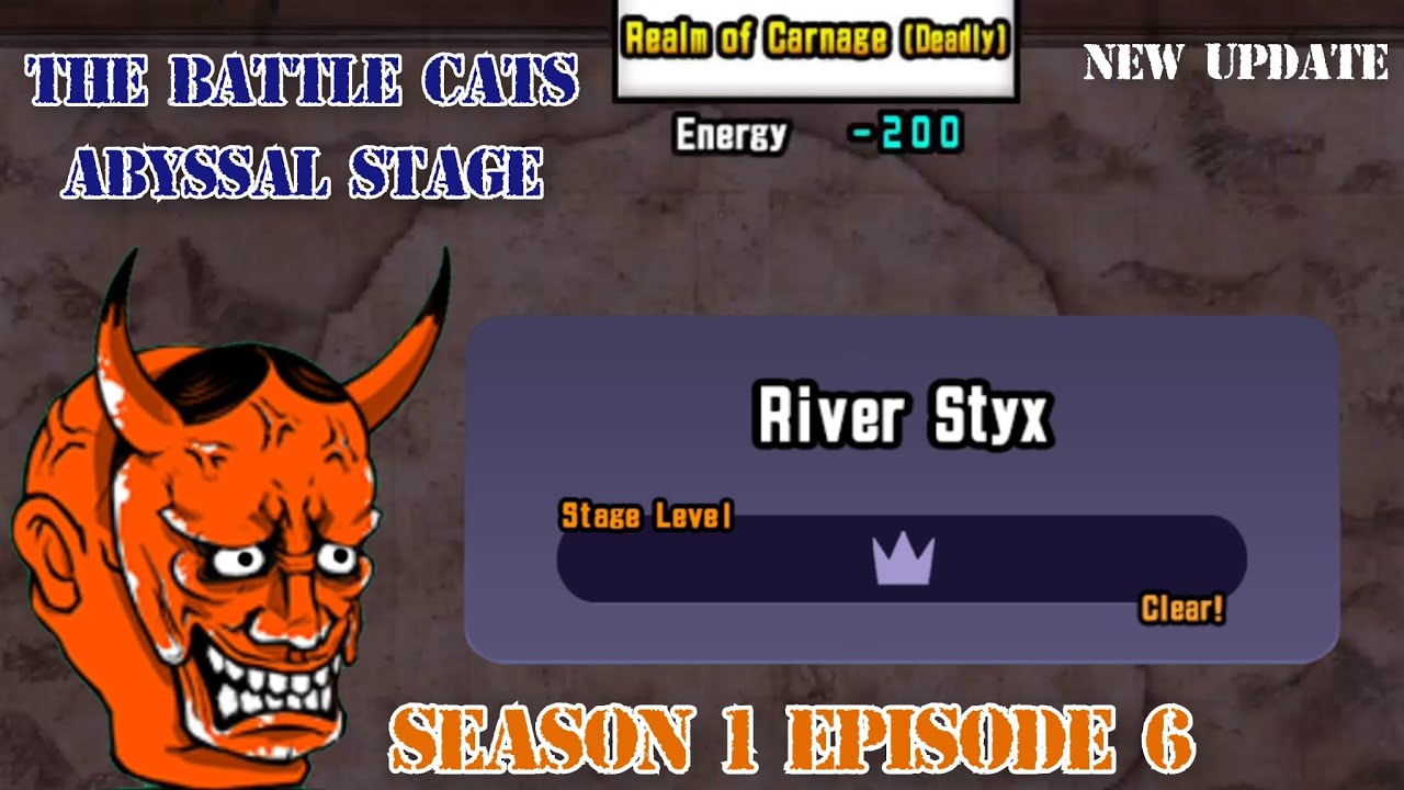 The Battle Cats - Abyssal Stage River Styx Playthrough no commentary. Season 1 -Episode 6