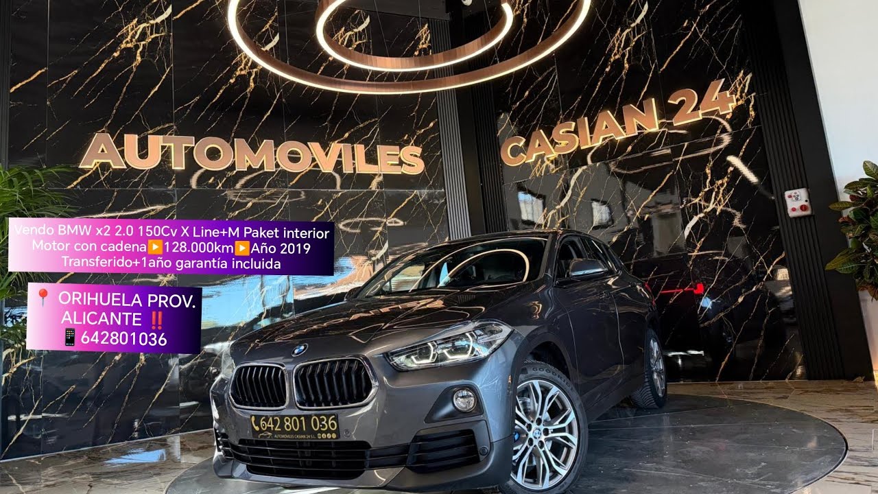 💎💎💎 AUTOMÓVILESCASIAN24.ES📱642801036📍 ORIHUELA PROV. ALICANTE ‼️BMW X2 2.0 150 CV AÑO 2019 128.000KM