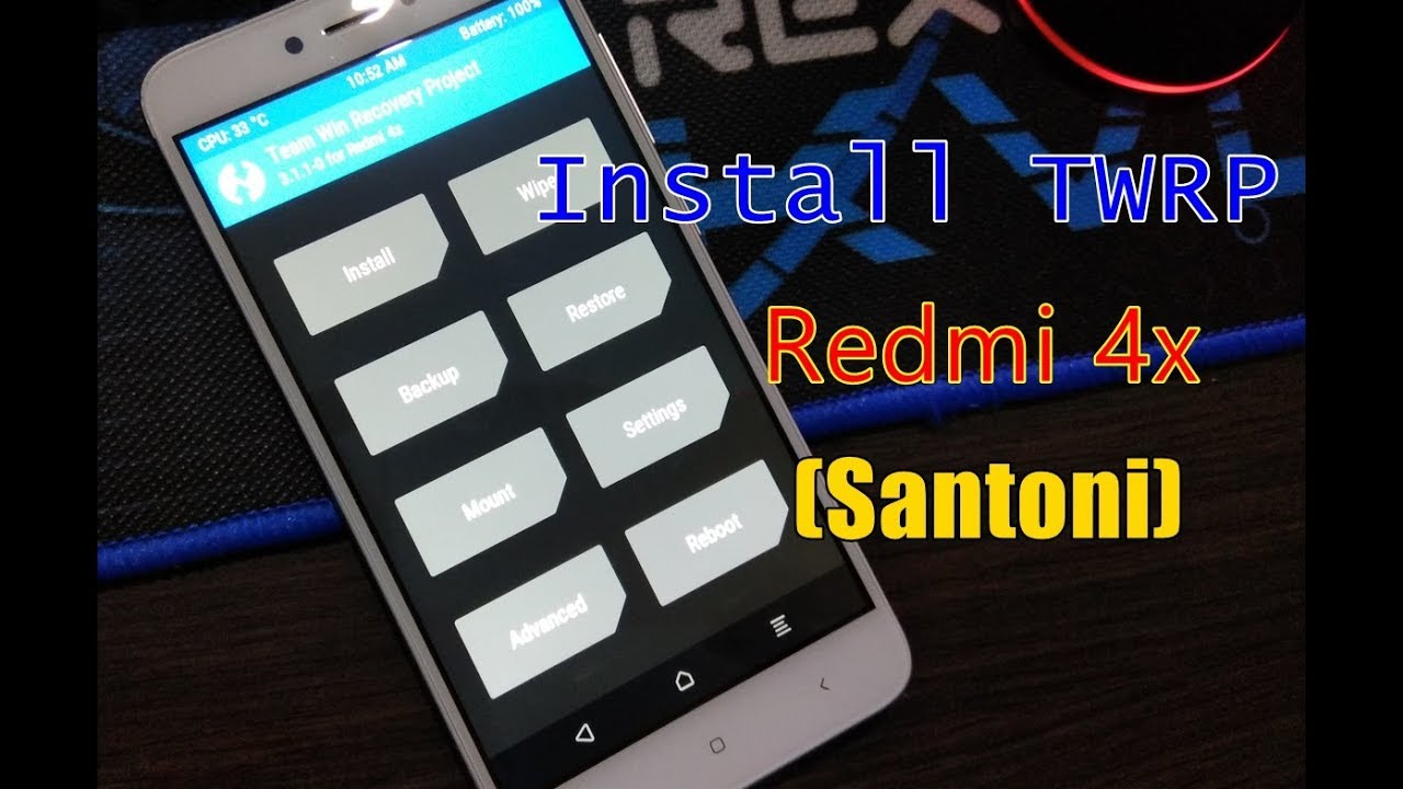 Install TWRP Xiaomi Redmi 4x Anti Bootloop No Password