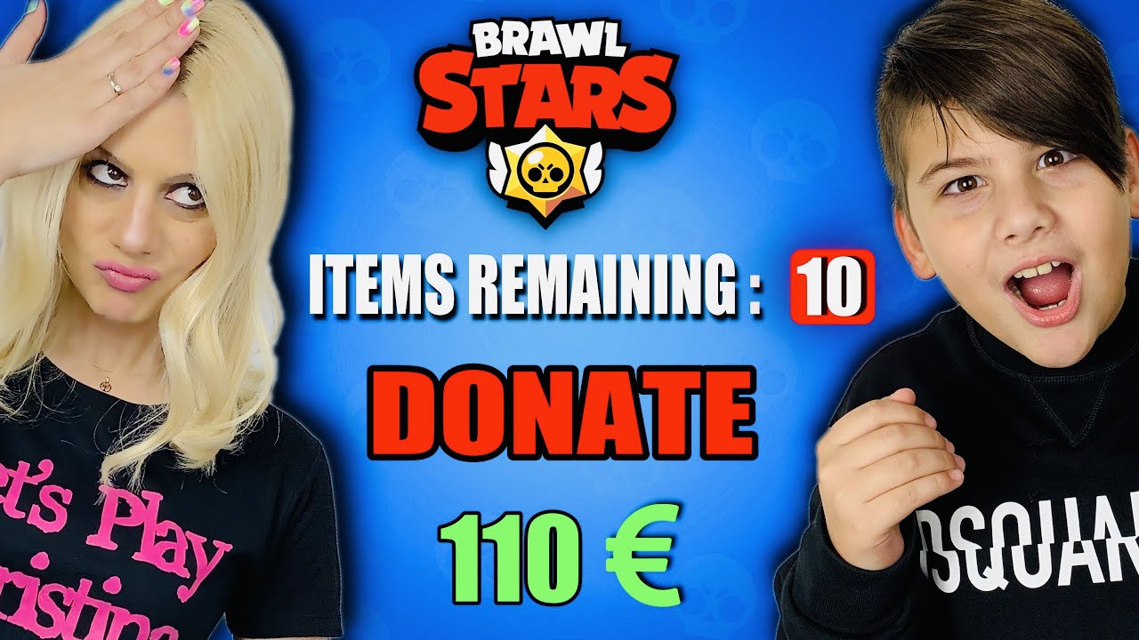 ΕΚΑΝΑ DONATE 110 EURO ΚΑΙ ΠΗΡΑ 10 ΝΕΟΥΣ BRAWLERS BRAWL STARS LET'S PLAY KRISTINA @FamousGamesToli