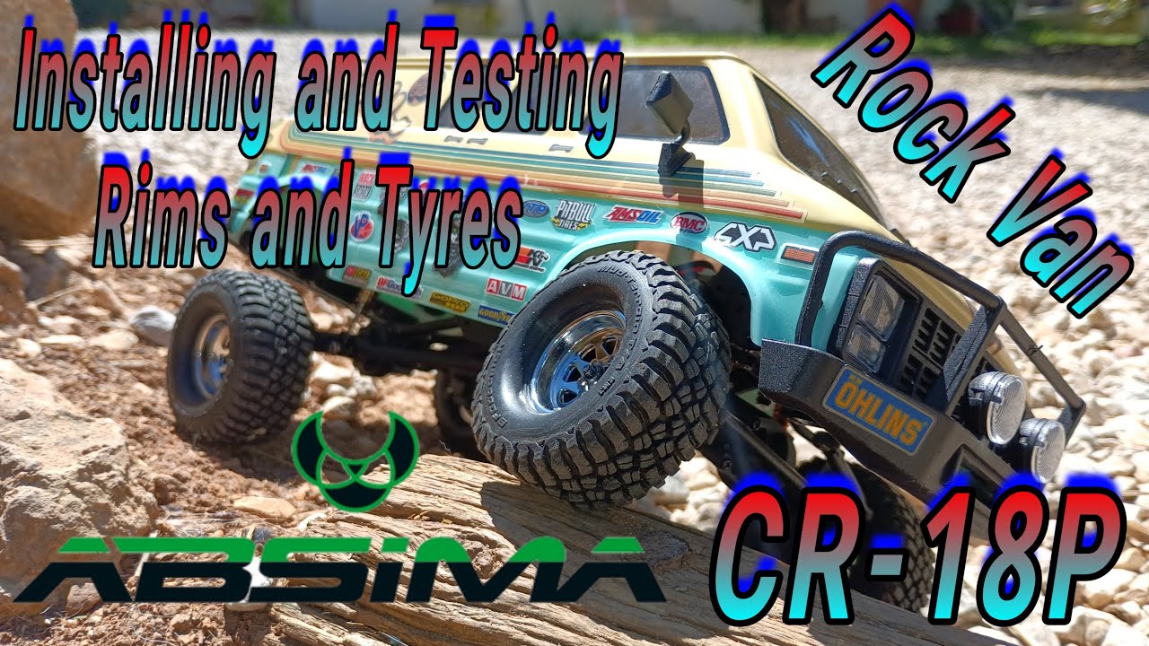 Fitting rims and tires Absima CR-18P Rock Van #CR-18P #injora #rccrawler