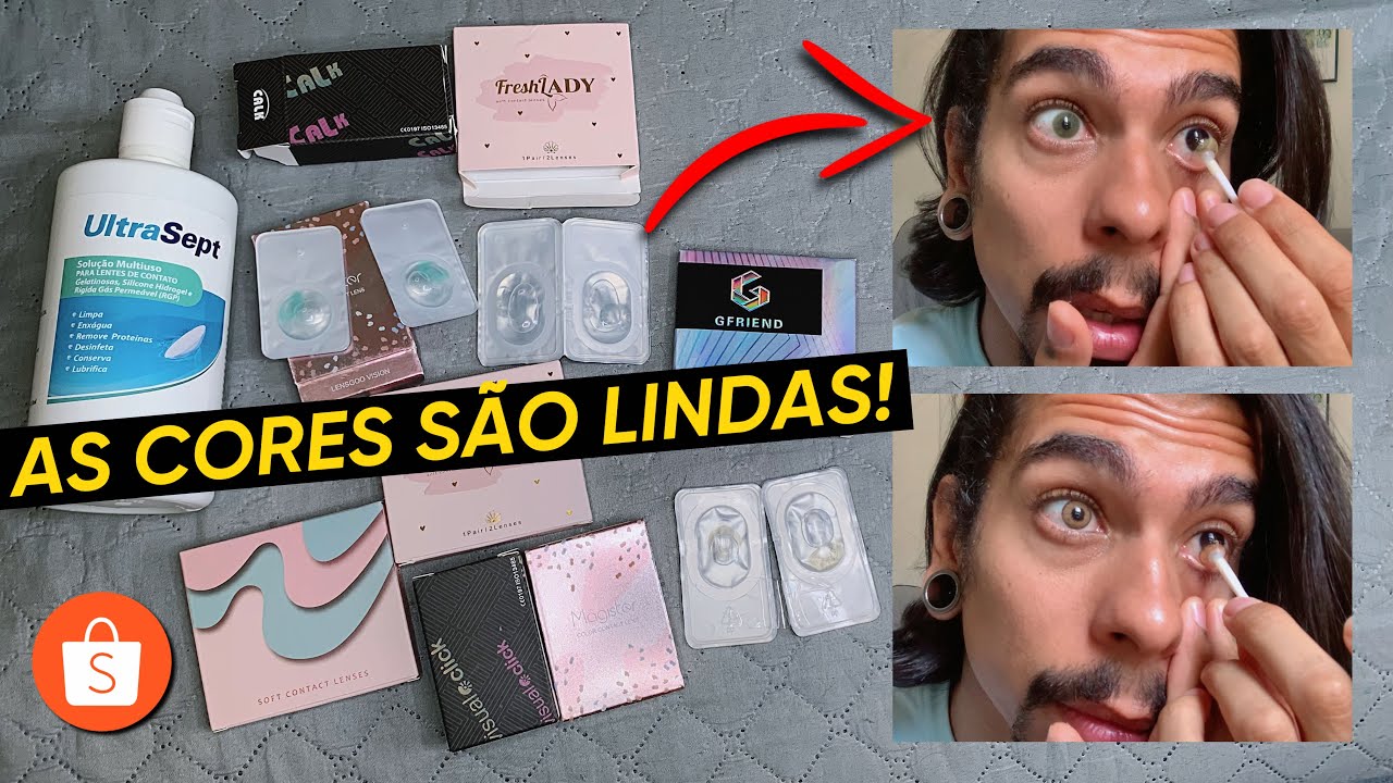 Provando As Lentes de Contato Mais Naturais da Shopee - Tons Castanho