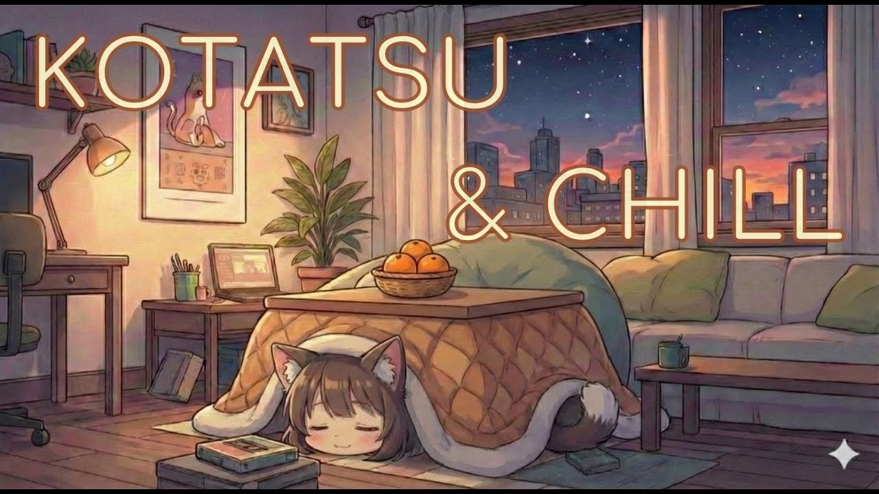 Cozy Kotatsu Lofi 🍊 Relaxing Beats for Cold Winter Nights [Kemomimi Lofi Fluffies]