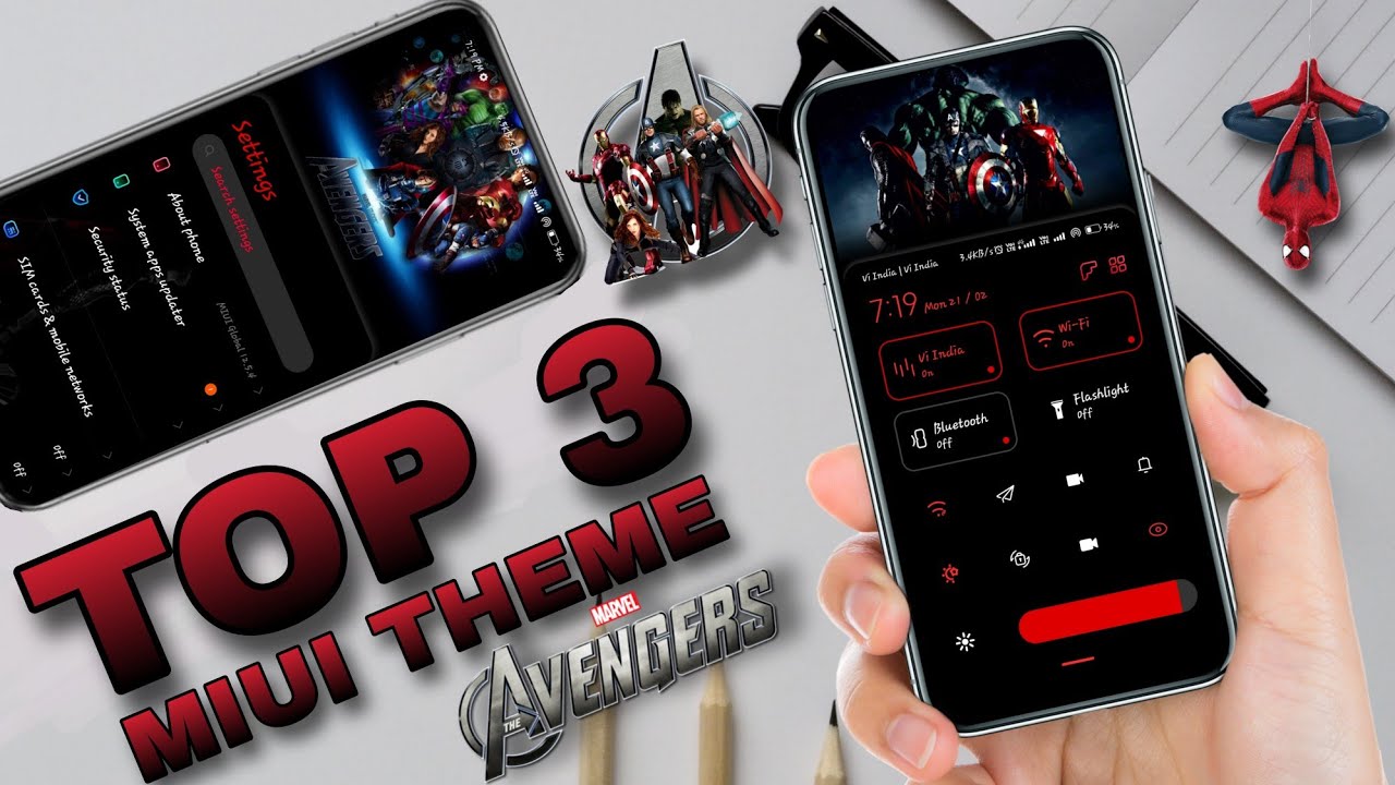 3 Best Xiaomi Themes 2022 | Xiaomi MIUI 12 Themes | Avengers Themes Poco Xiaomi Redmi Device