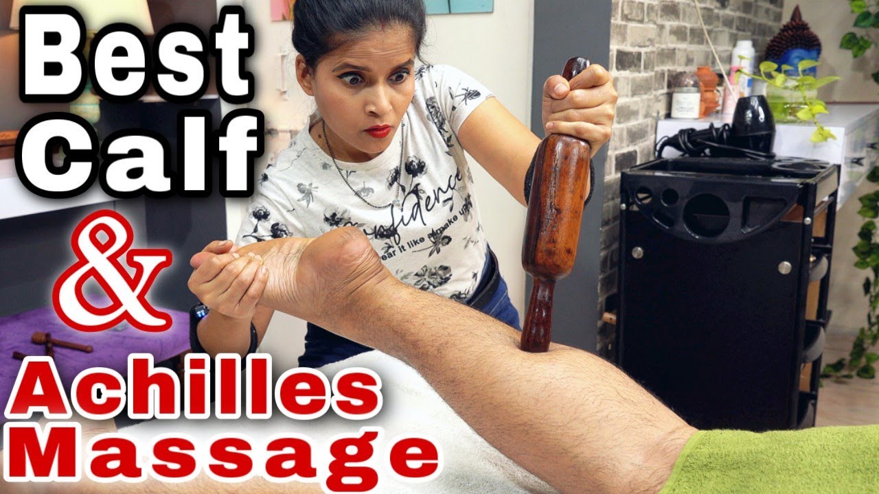 This Is Painkiller Leg Massage💈I Have Done Best Massage Technique For Calf & Achilles Muscles